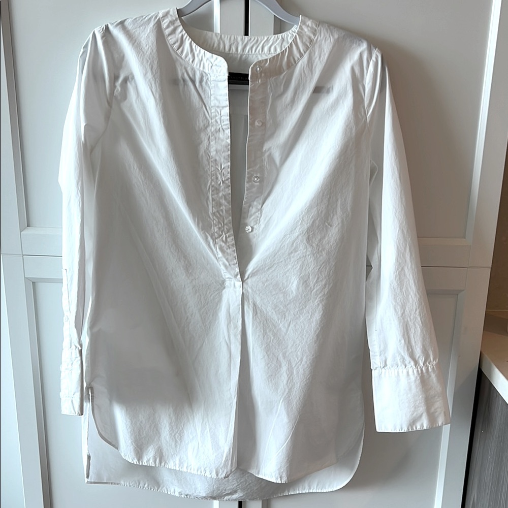 Banana Republic Cotton White Tunic Top. Size XS